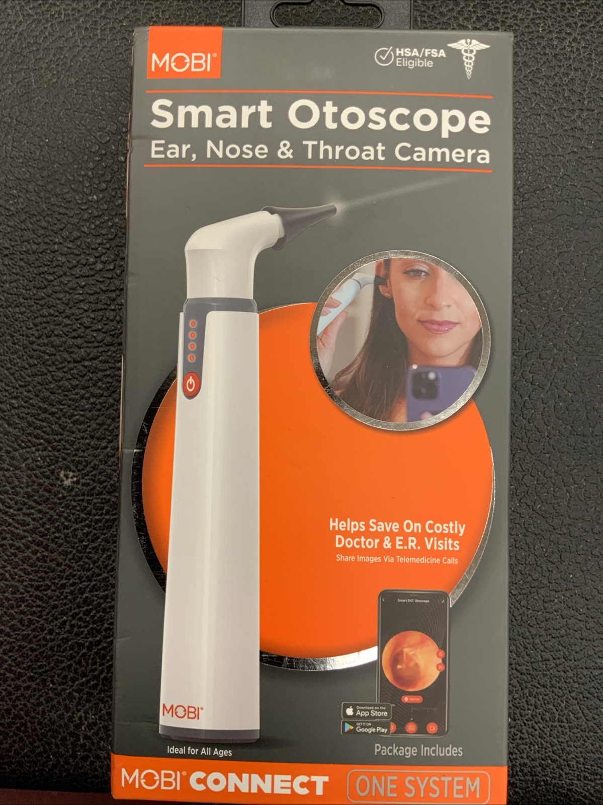 MOBI Smart EarCam Otoscope Ears, Nose & Throat with HD Camera MOBI CONNECT Wi-Fi
