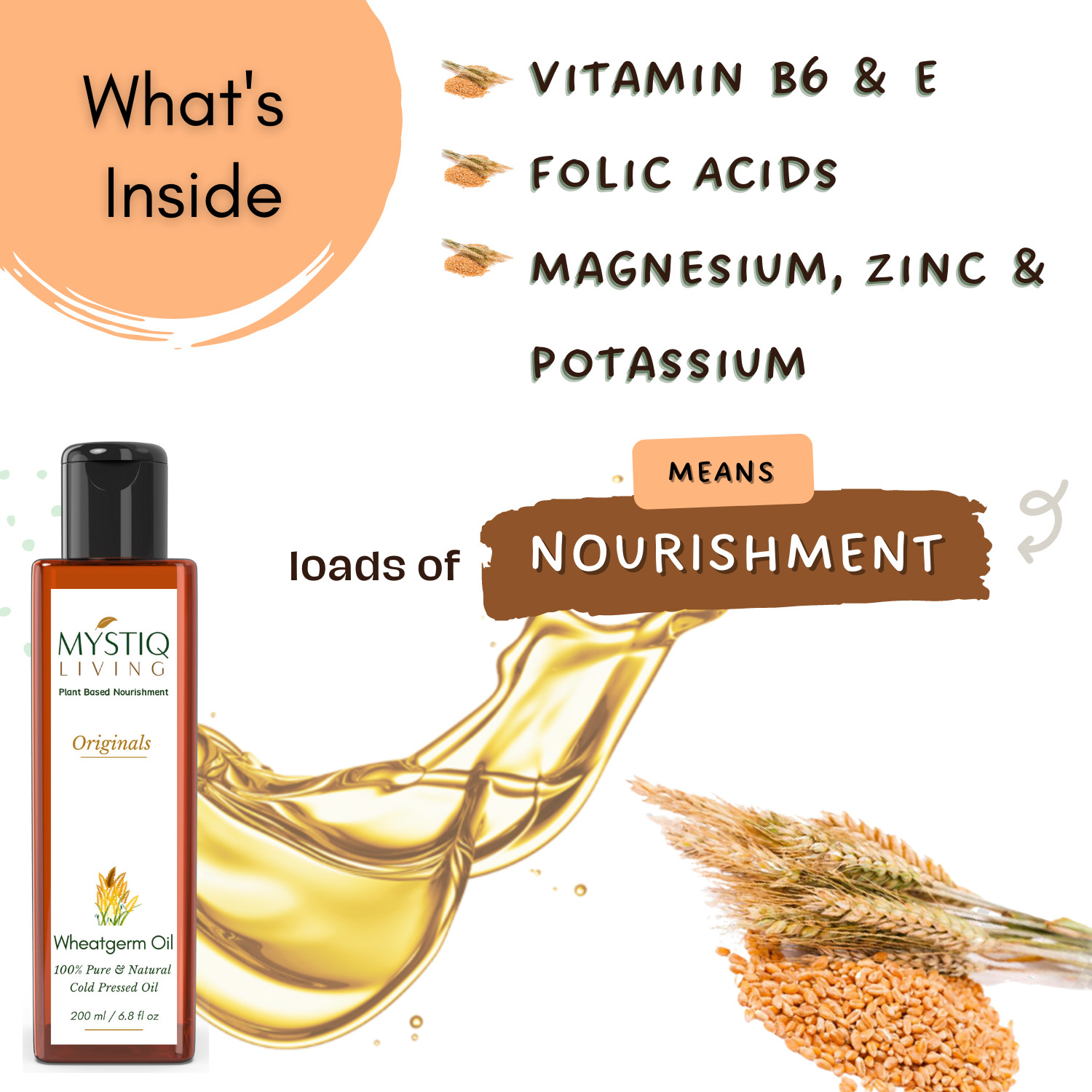 Mystiq Living Originals – Wheat Germ Oil – 200 ML