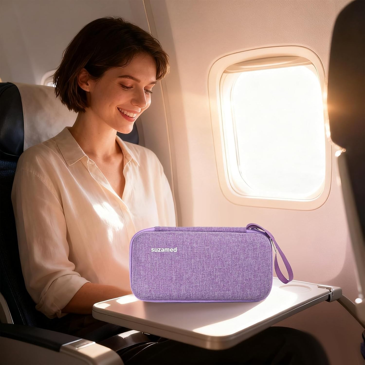 Durable EVA Insulin Travel Case with Large Capacity & 2 Reusable Ice Packs