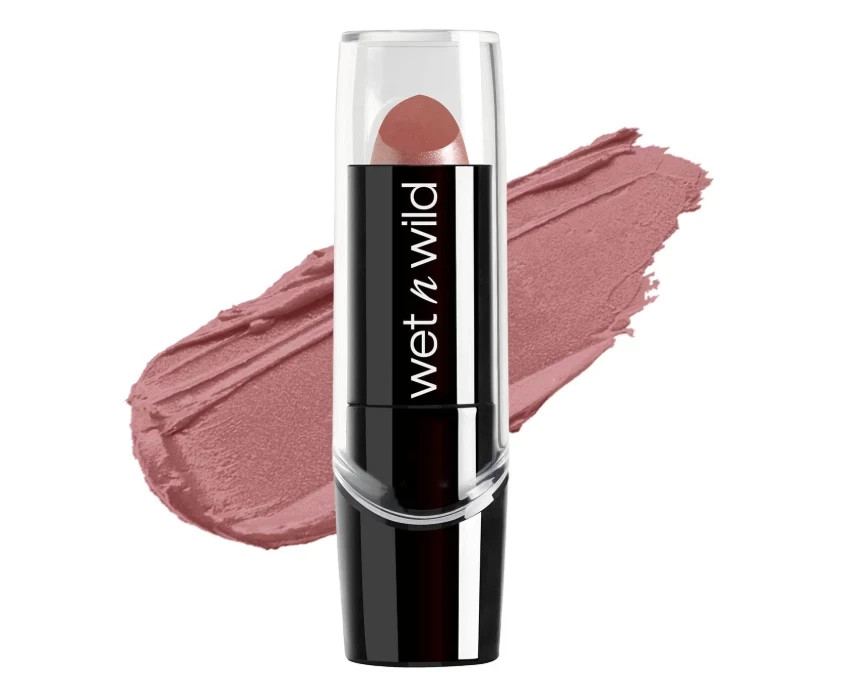 wet n wild Silk Finish Lipstick Dark Pink Frost Hydrating Lip Color