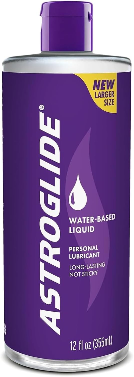 Astroglide Water Based Lube (12 Fl Oz), Liquid Personal Lubricant, Long-Lasting