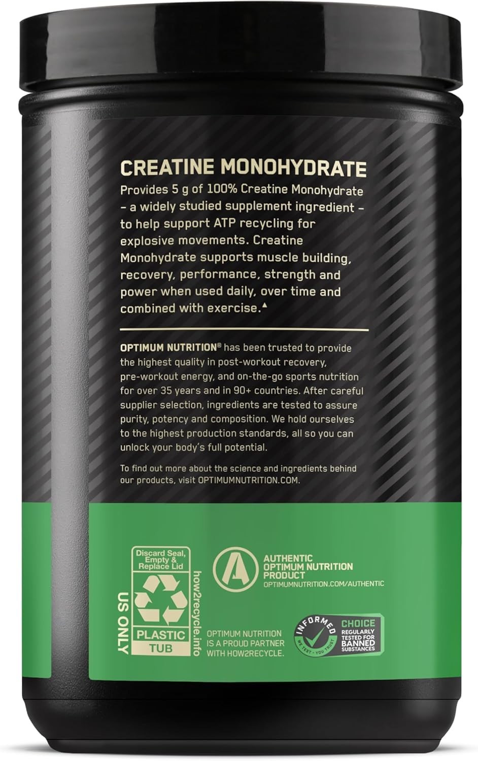 Micronized Creatine Monohydrate Powder, Unflavored, 120 Servings, 600 Grams P…