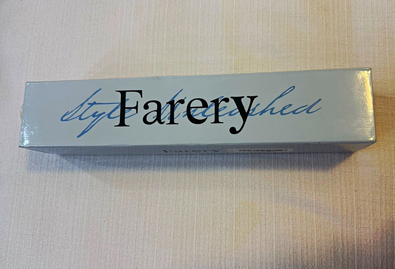 Farery 1-1/2in Ceramic Curling Brush Auto Shut-Off 5 Heat Settings White
