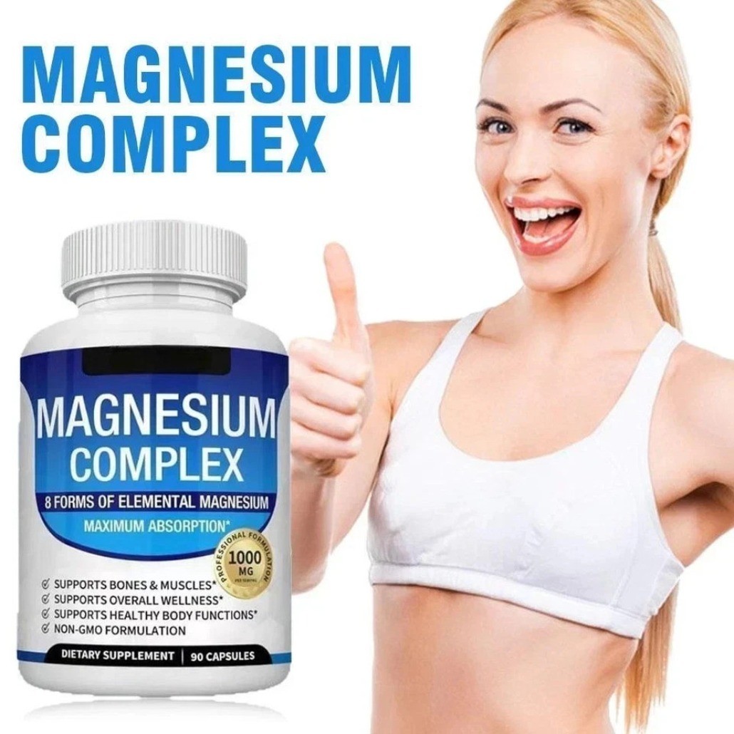 3bottles Toplux Nutrition Magnesium Complex 1000mg Supports 8 Elemental EXP2028