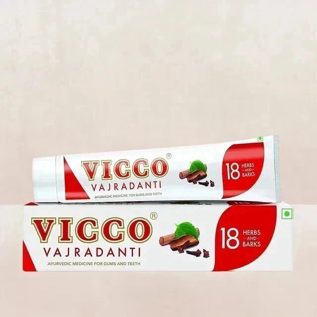 Vicco Vajradanti Ayurvedic Toothpaste 200g x 5 | Herbal | Bad Breath Care