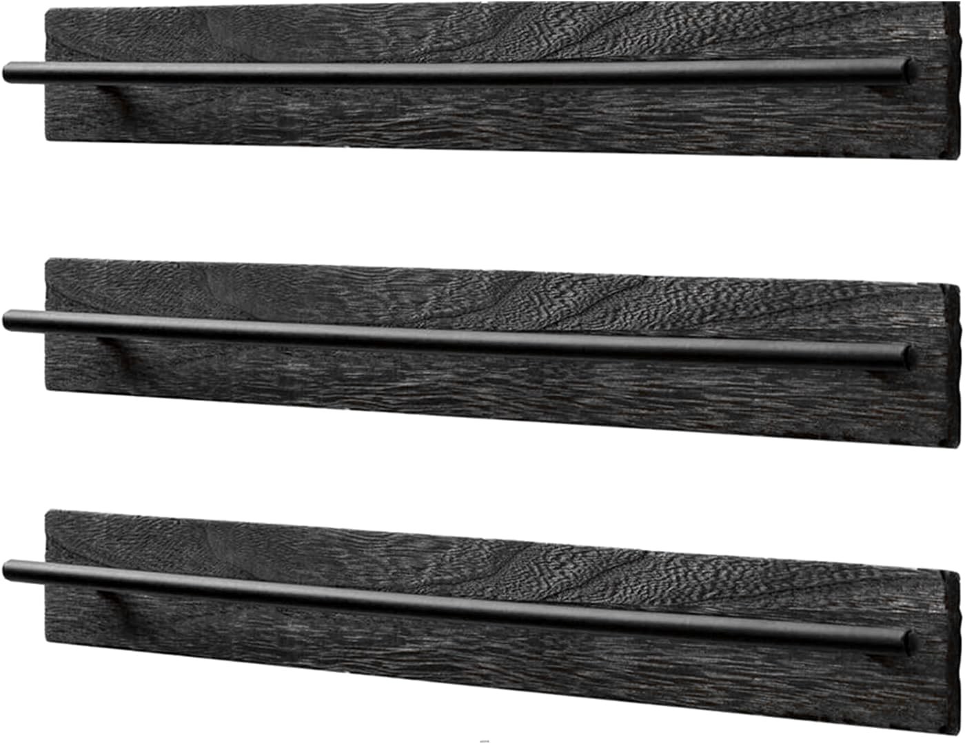 3 Pack Rustic Wood Wall Mount Sunglasses Organizer Eyewear Display Home Decor