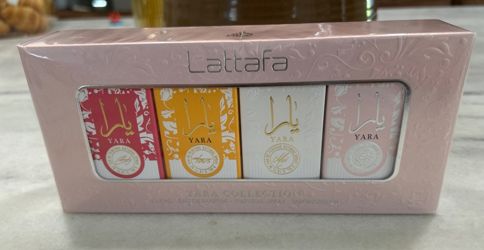 Lattafa Yara Mini Eau De Parfum 4Pc X 5ml Set 0.17 Oz Women’s New Sealed