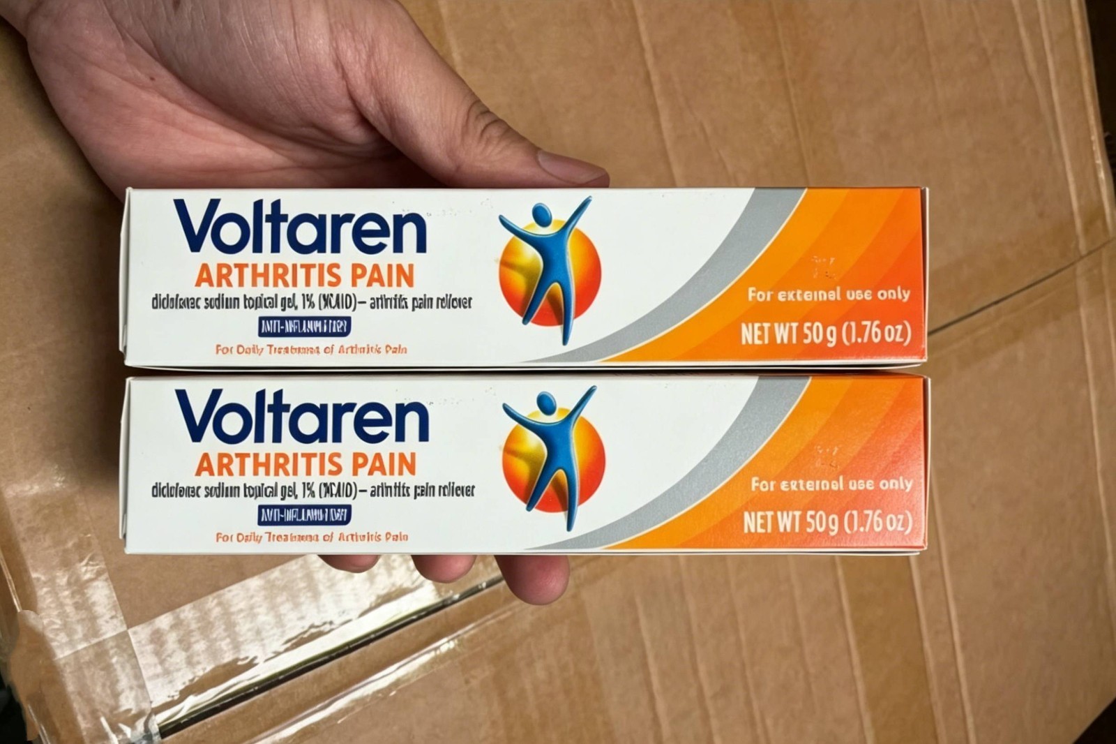 2-5PCS Voltaren Arthritis Pain Relief Gel, Diclofenac Sodium, 1% NSAID