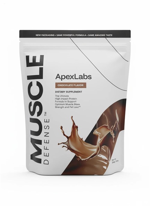 New Apex Labs Muscle Defense Chocolate Flavor- 8.57 OZ – EXP 2027