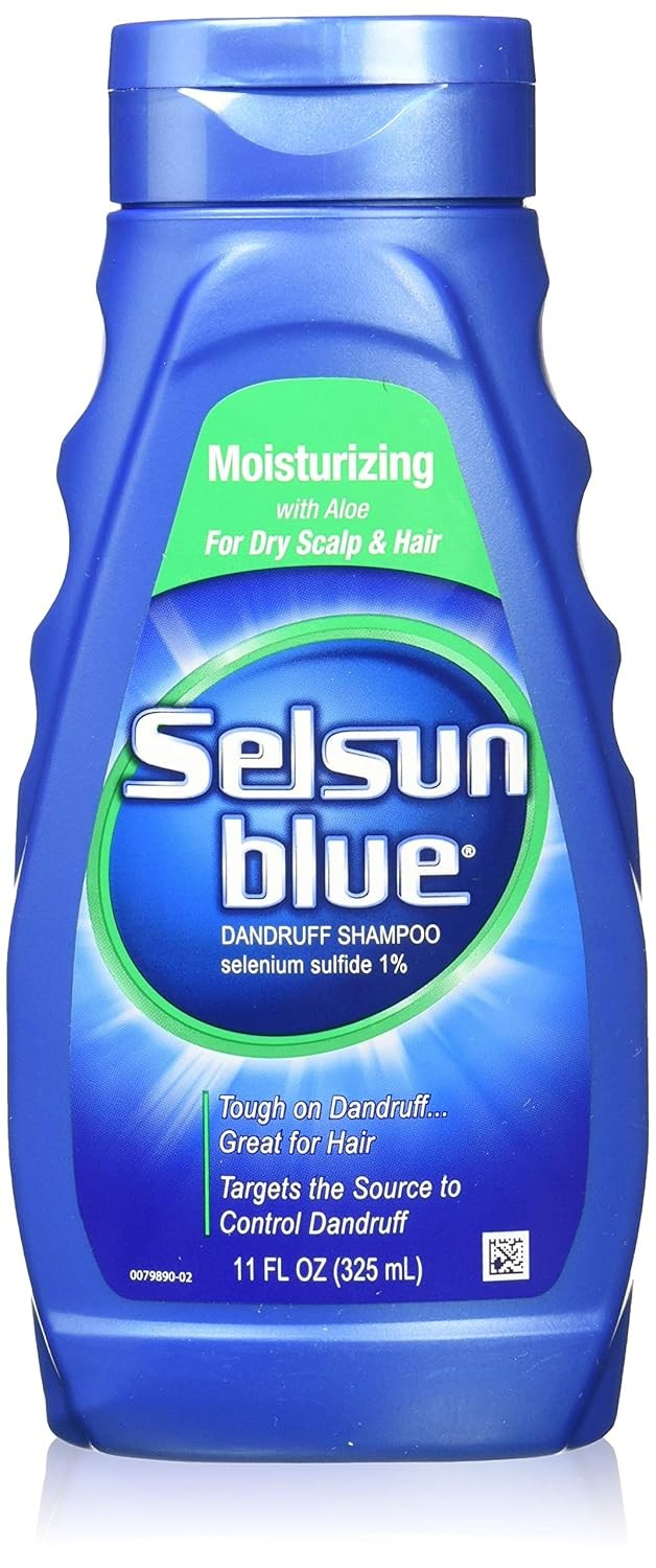 Selsun Blue Moisturizing with Aloe Dandruff Shampoo 11 Oz