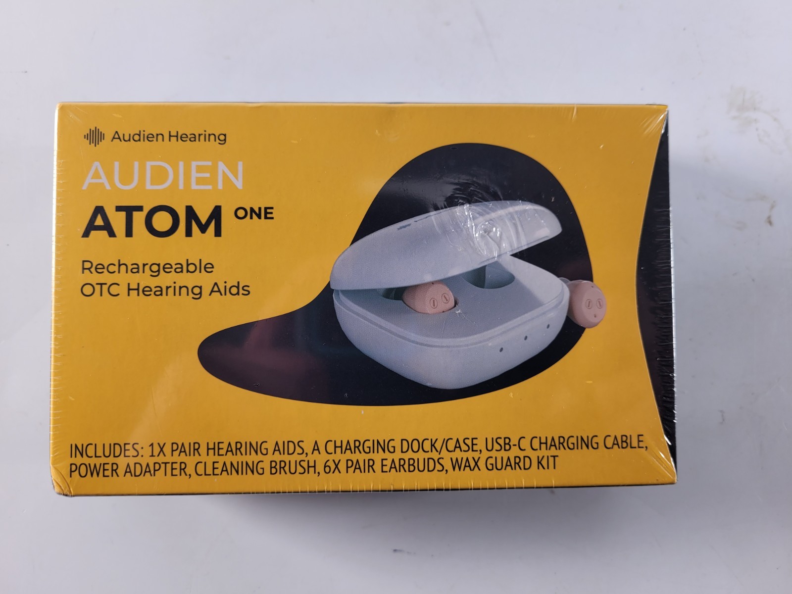 Audien Hearing ATOM One 1 Wireless Rechargeable OTC Hearing Aids