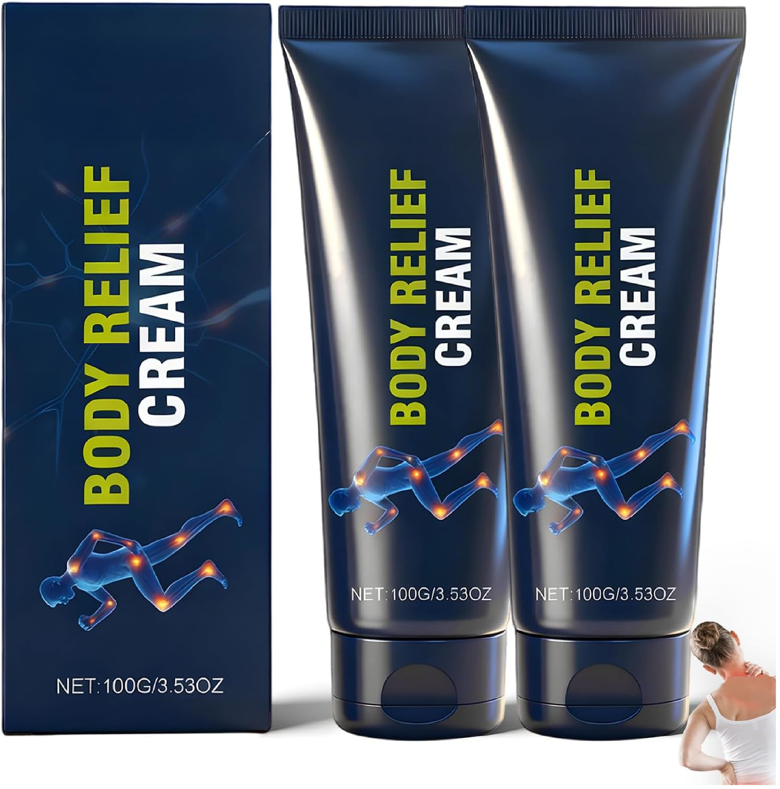 Relief Cream, Suitable for feet, Hands, Legs, Muscles, Joints and Waist, Mild &
