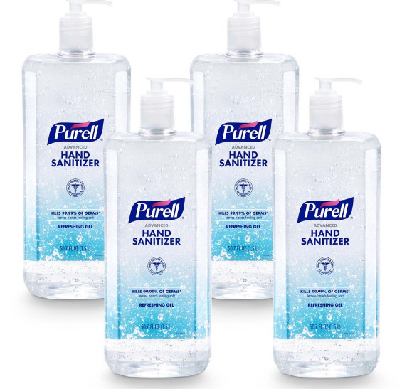PURELL Advanced Hand Sanitizer Refreshing Gel 1.5 L Pump Bottle Clean Scent