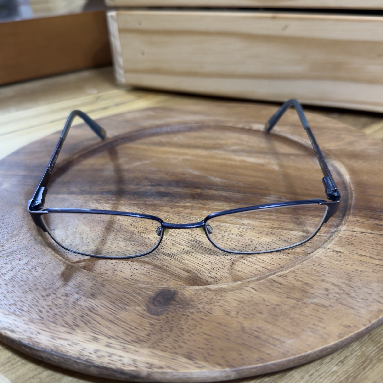 Anne Klein Navy Blue Rectangle Eyeglasses Frames AK5048 (414) 51[]17 140