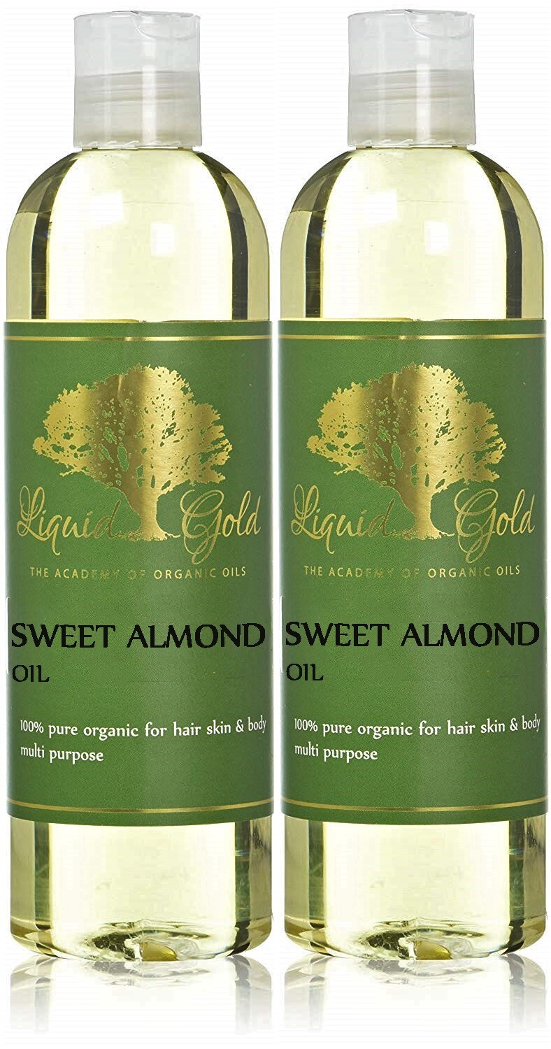 Premium Sweet Almond Oil Pure & Organic Skin Hair Body Nails Hair Care Health