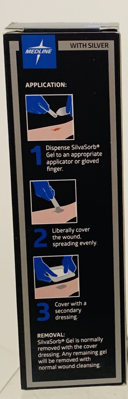 Silvasorb Silver Antimicrobial Wound Gel 1.5oz Tube Exp. 2026/11