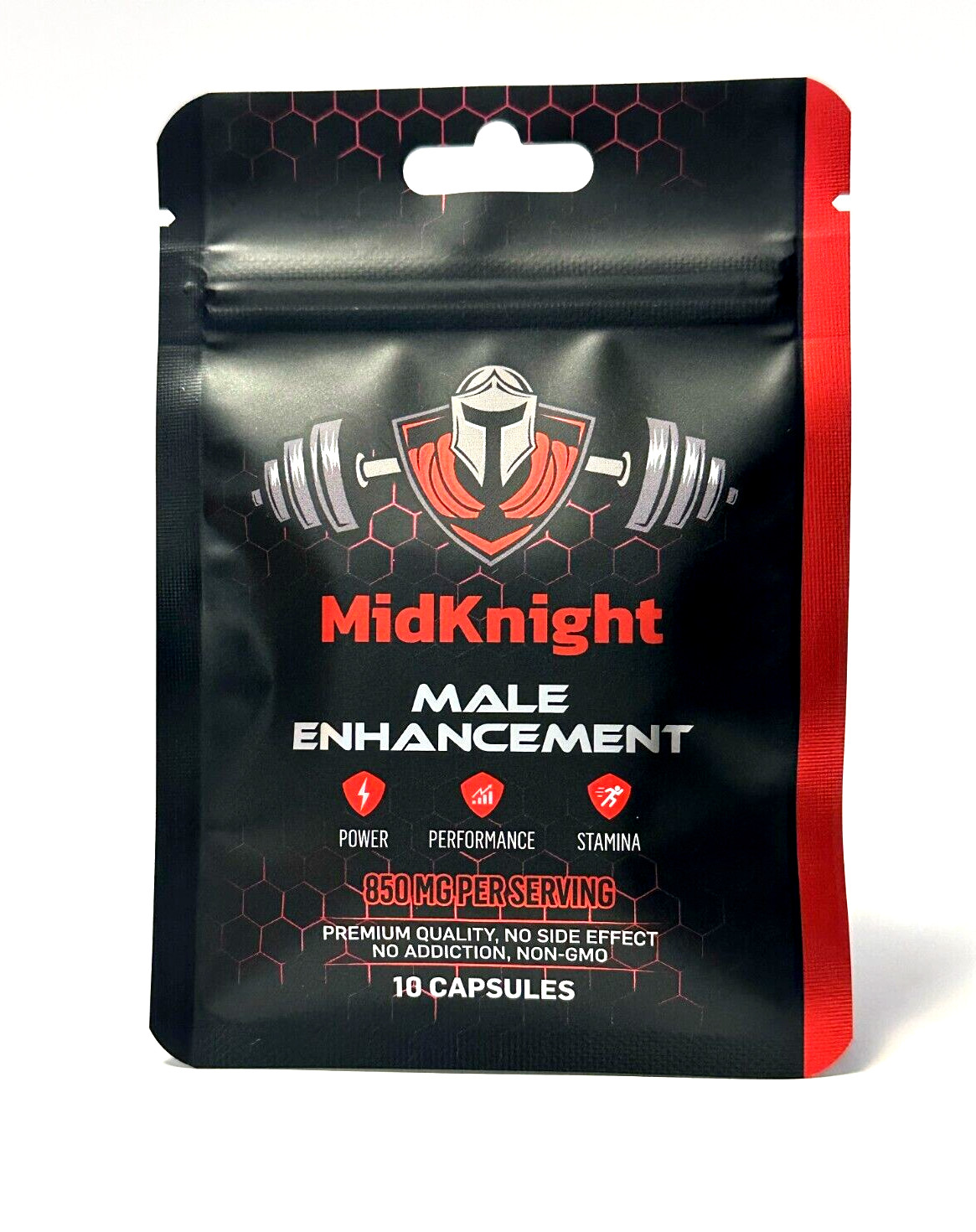 MidKnight 850mg Fast Acting Male Performance 2-Packs 20 Pills