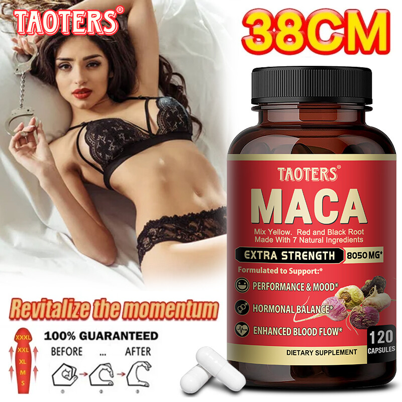 Maca Root Capsules 8050mg |60/120 Pills | Red, Yellow,Black Maca Supplements USA