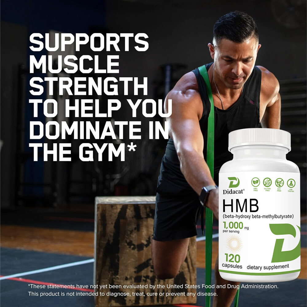 HMB (Beta-Hydroxy Beta-Methylbutyric) 1000mg 30 To 120 Capsules, Muscle Growth