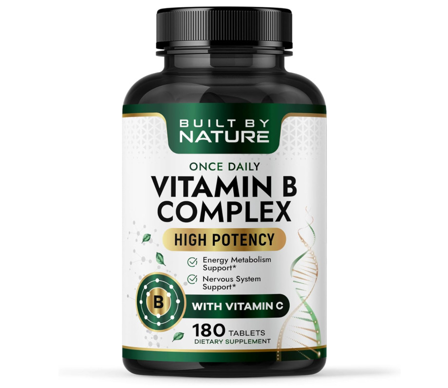 Super B Complex Vitamins B12 Energy Stress Immune Brain Support 180 Tablets