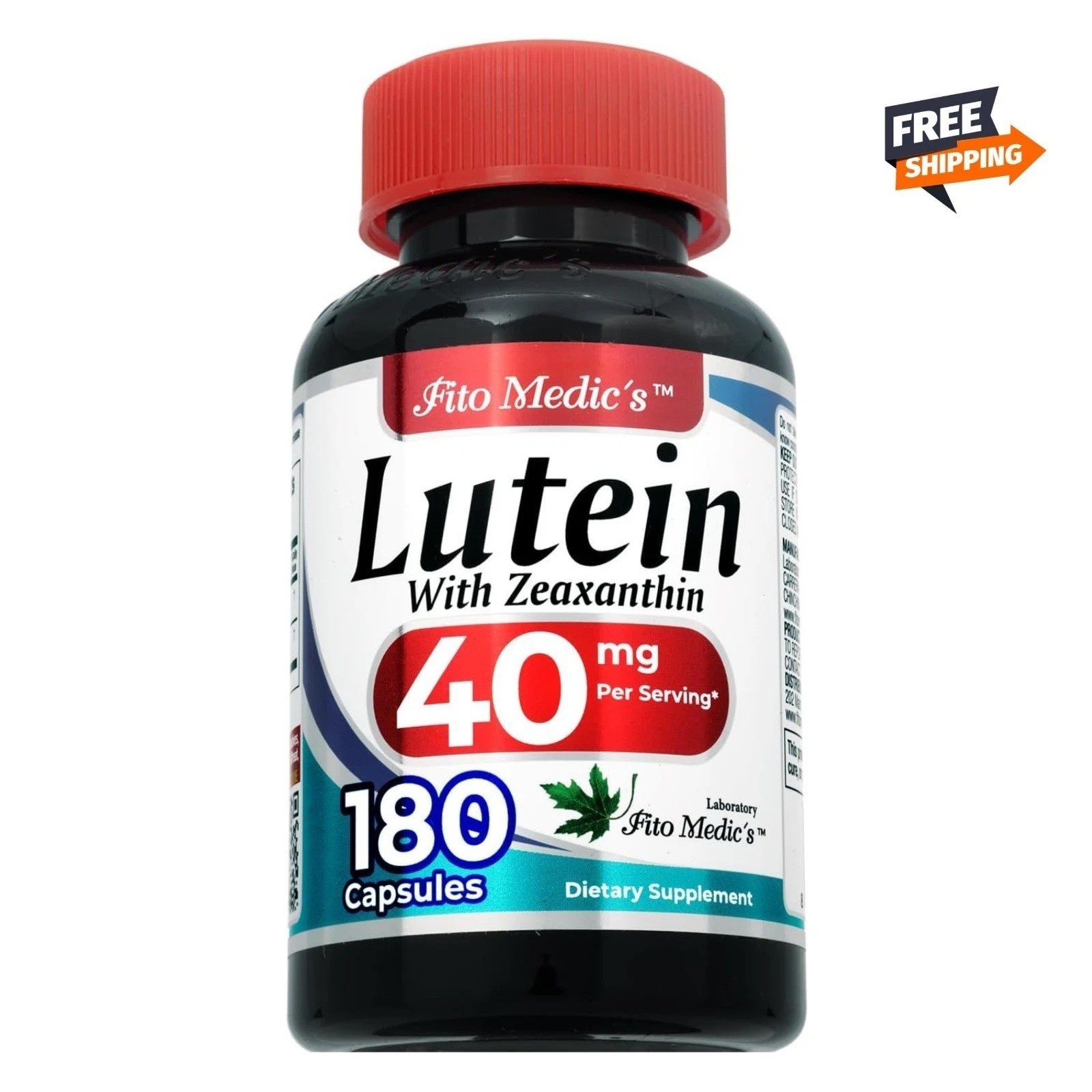 Lab | Lutein |180 Capsules |40 Mg| Lutein 40Mg | Lutein and Zeaxanthin Supplemen