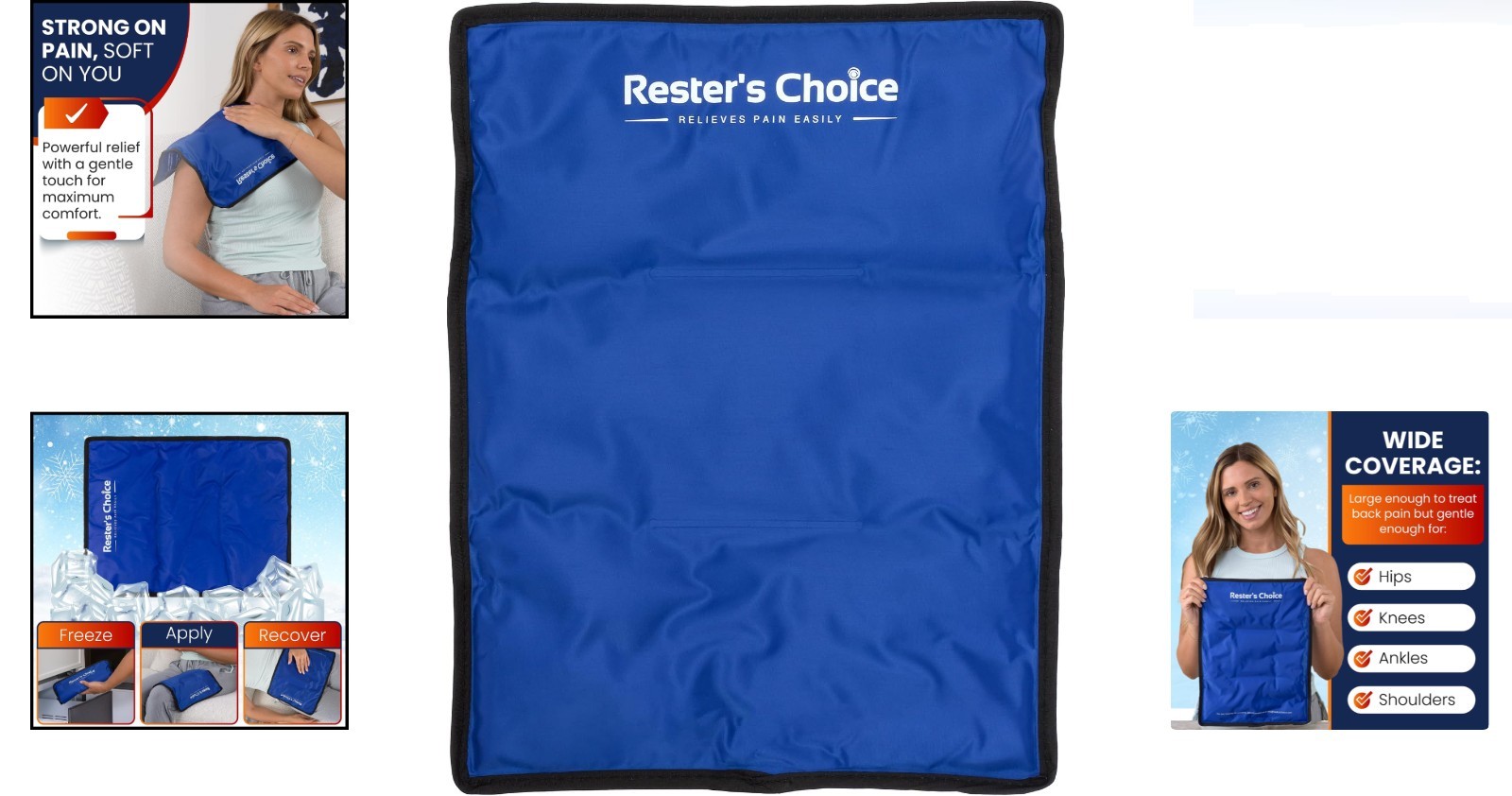 Durable Reusable Flexible Ice Pack – 11″x14.5″ for Sore Muscles and Swelling