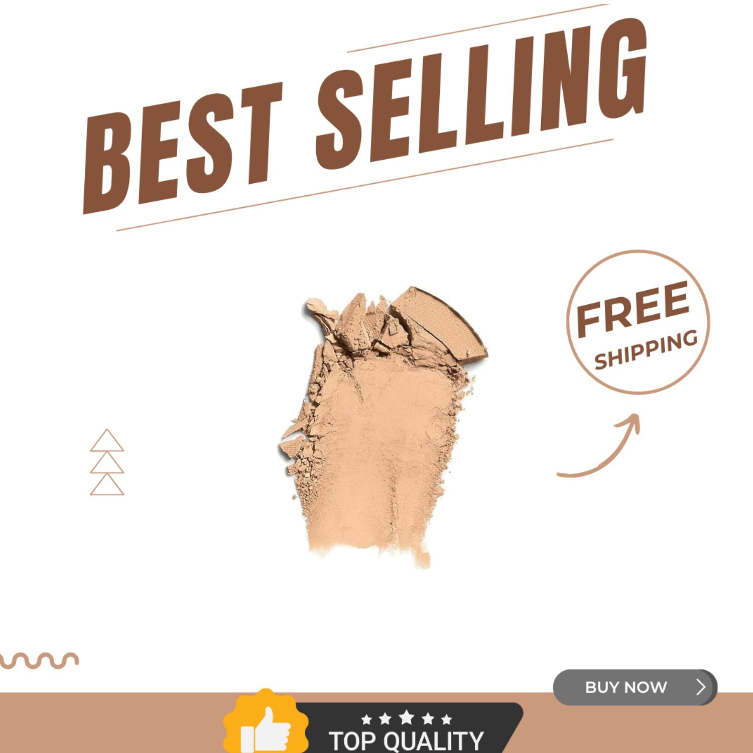 Cruelty-Free Clean Pressed Powder: Natural Finish with SPF 10 Protection