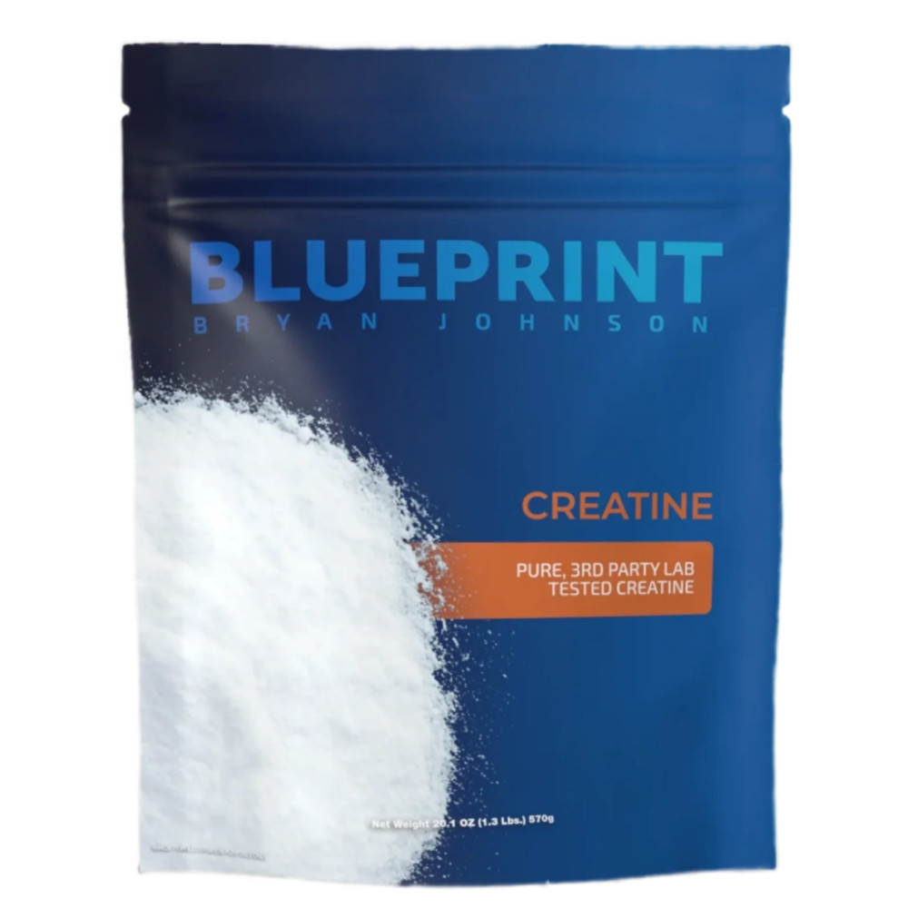 Blueprint Bryan Johnson Creatine Monohydrate – Micronized 99.9% Pure, Unflavored