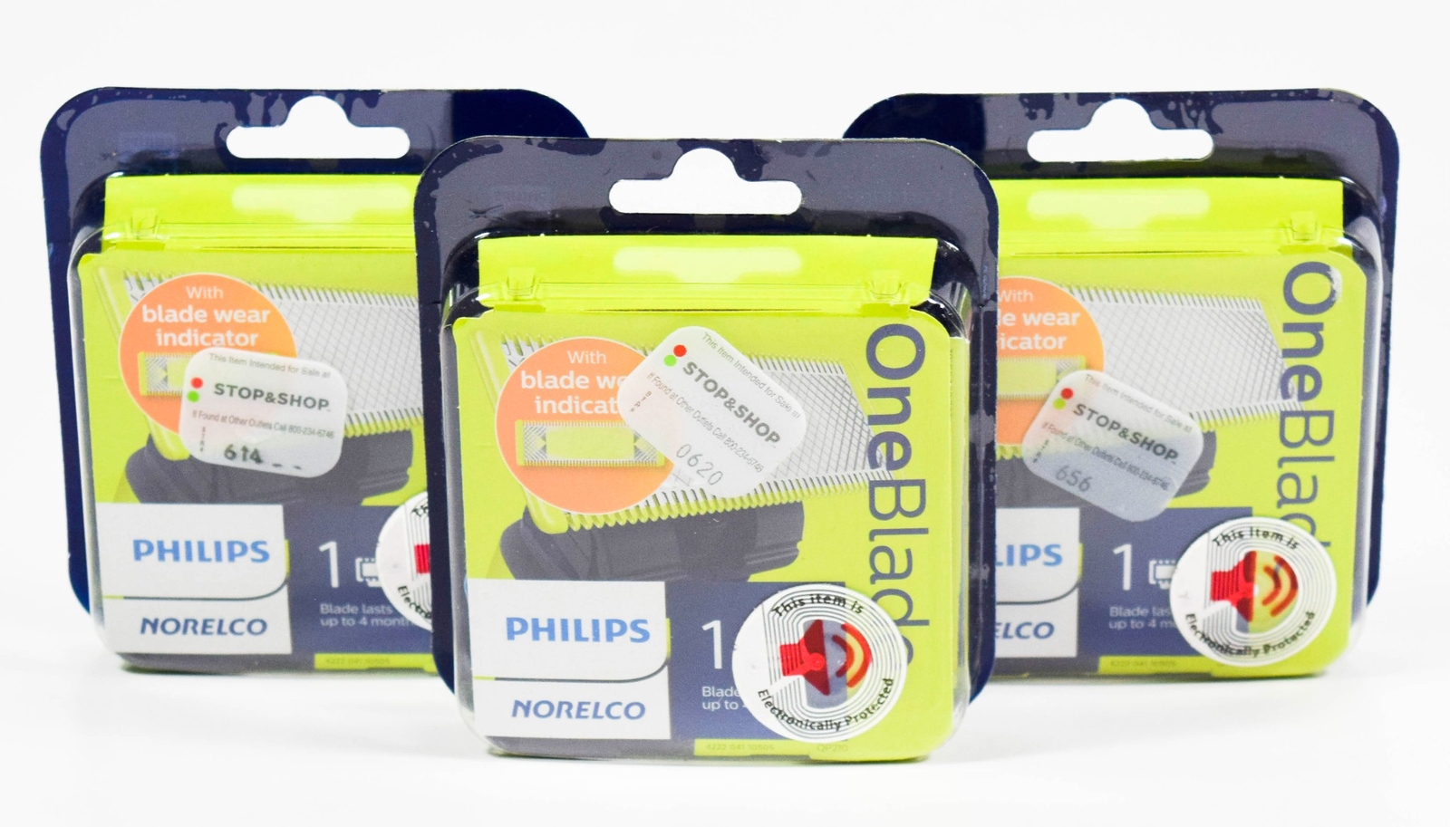 3 cartridges Philips Norelco ONE BLADE Replacement for OneBlade QP210/80 SEALED