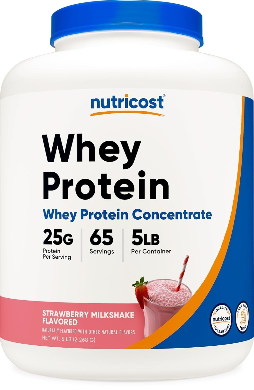 Nutricost Whey Protein Concentrate Vanilla 2lbs – 25g Protein per Serving