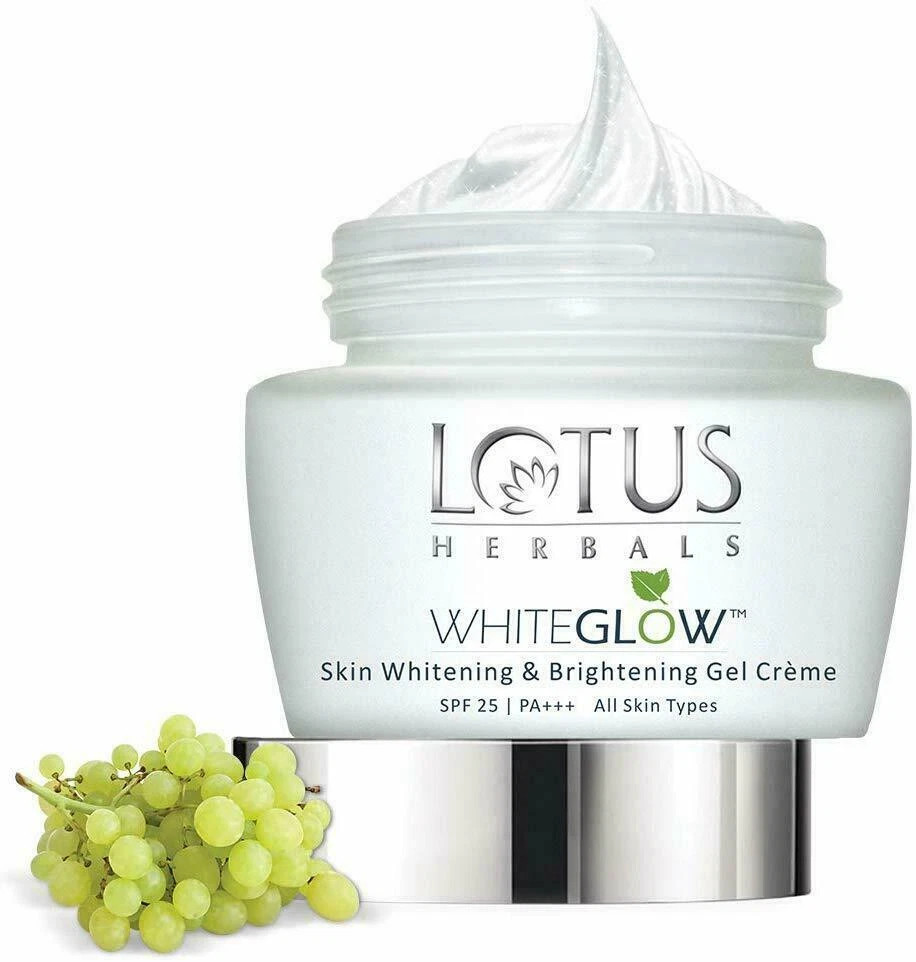 Lotus Herbals Whiteglow Skin Whitening And Brightening Gel Creme, SPF-25, 40g