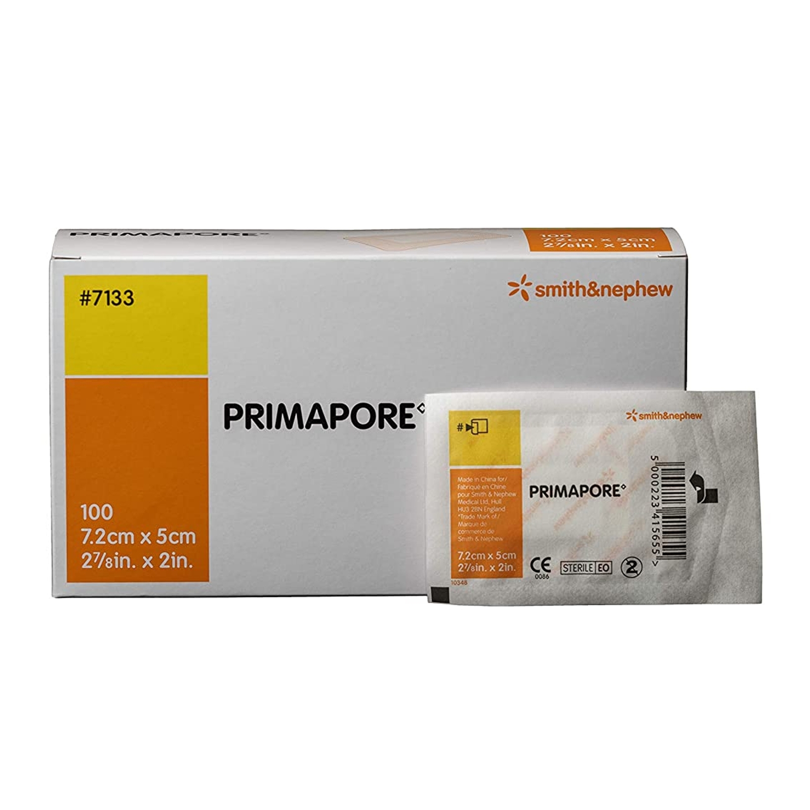 Smith & Nephew Primapore White Polyester Adhesive Dressing 2 x 3″ 100 per Box