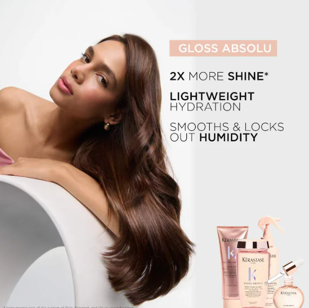 Authentic Kérastase Gloss Absolu Glaze Drops Anti-Frizz Hair Oil,1.52 oz / 45 mL