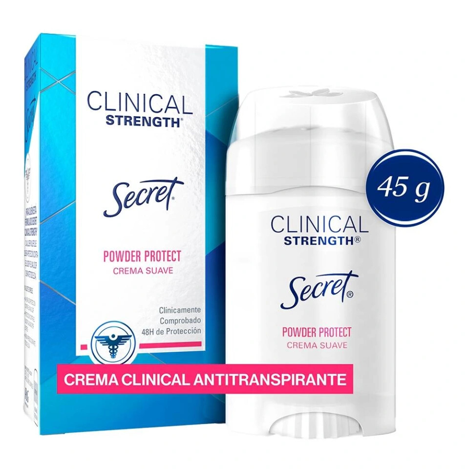 2 pk Secret Antitranspirante Secret Clinical Strength 45g each