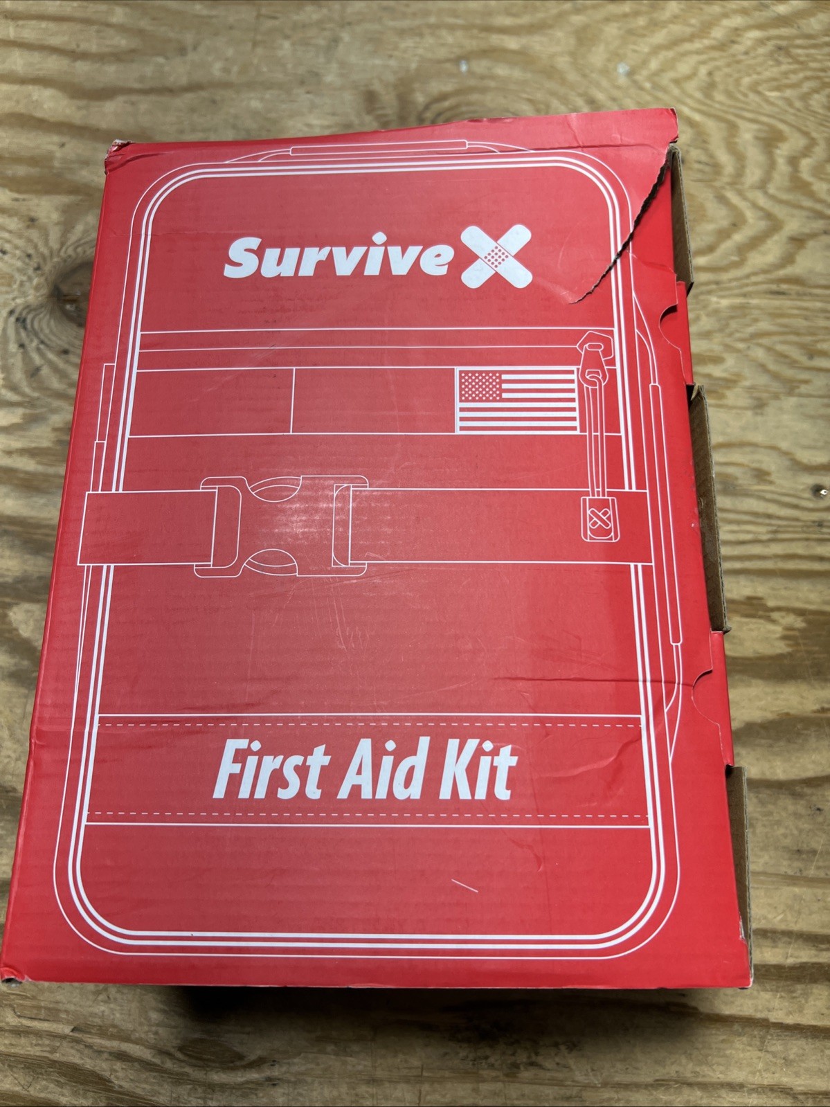 SurviveX Large First Aid Kit Color Coded for Car Travel Home Camping Backpack