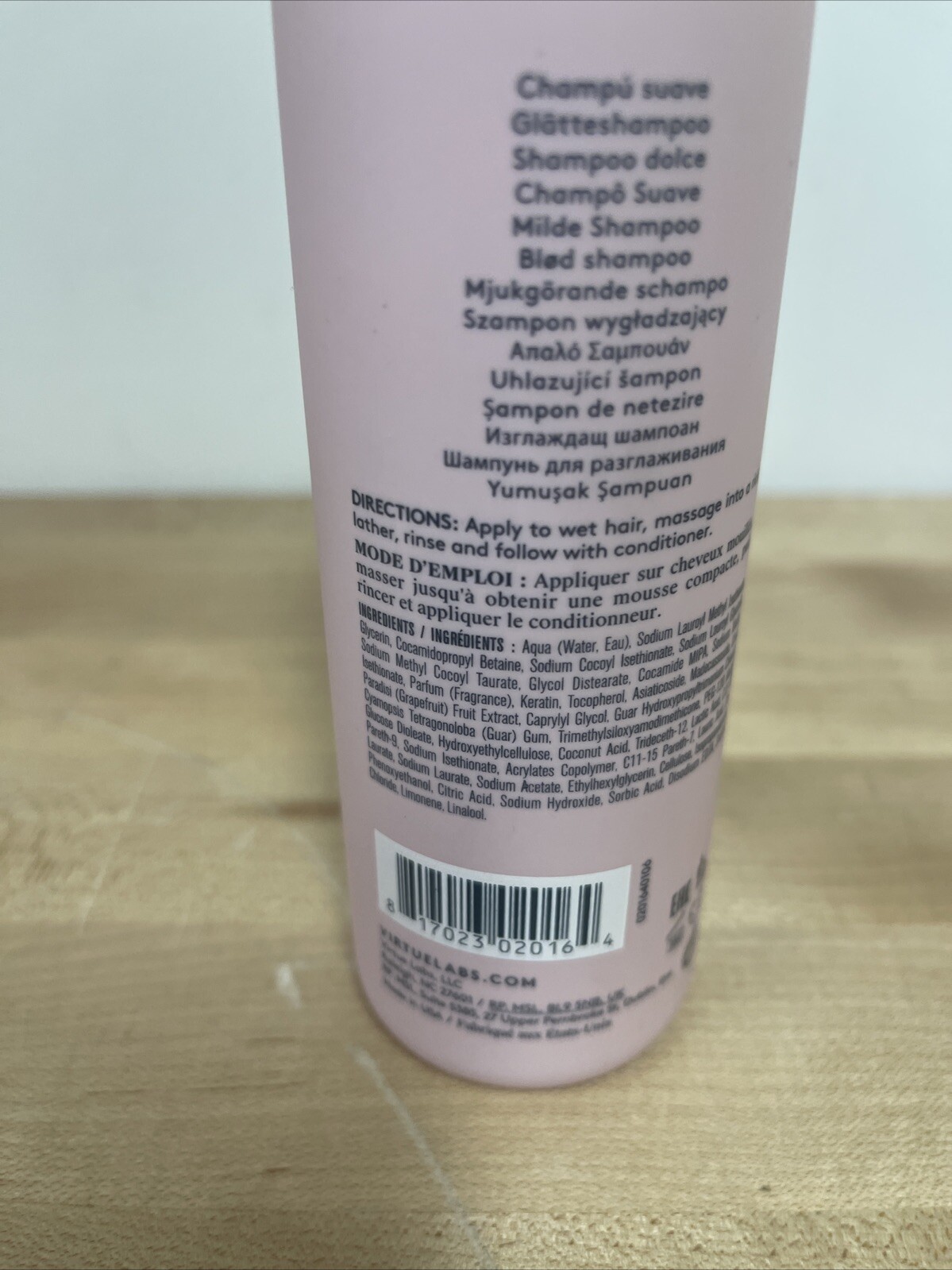 Virtue Labs Smooth Shampoo 8 oz. Shampoo