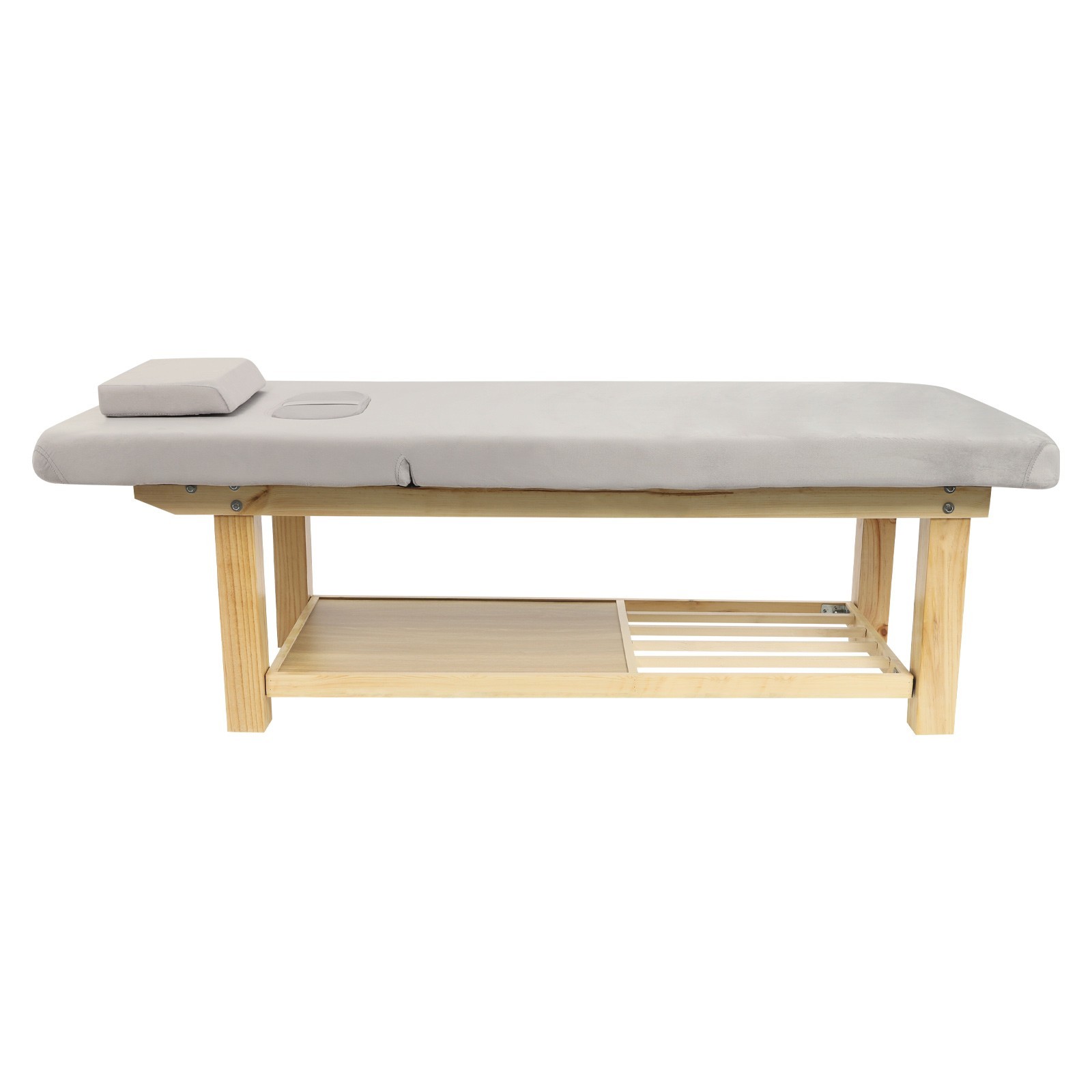 Solid Wood Stationary Massage Table 0-45°Angle Adjustable Physical Therapy Table
