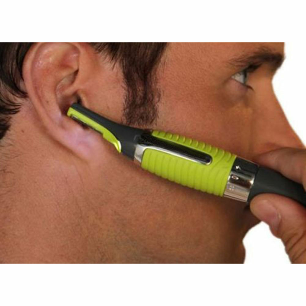 Hot Men Nose Ear Face Neck Eyebrow Hair Mustache Beard Trimmer Shaver Clipper PE