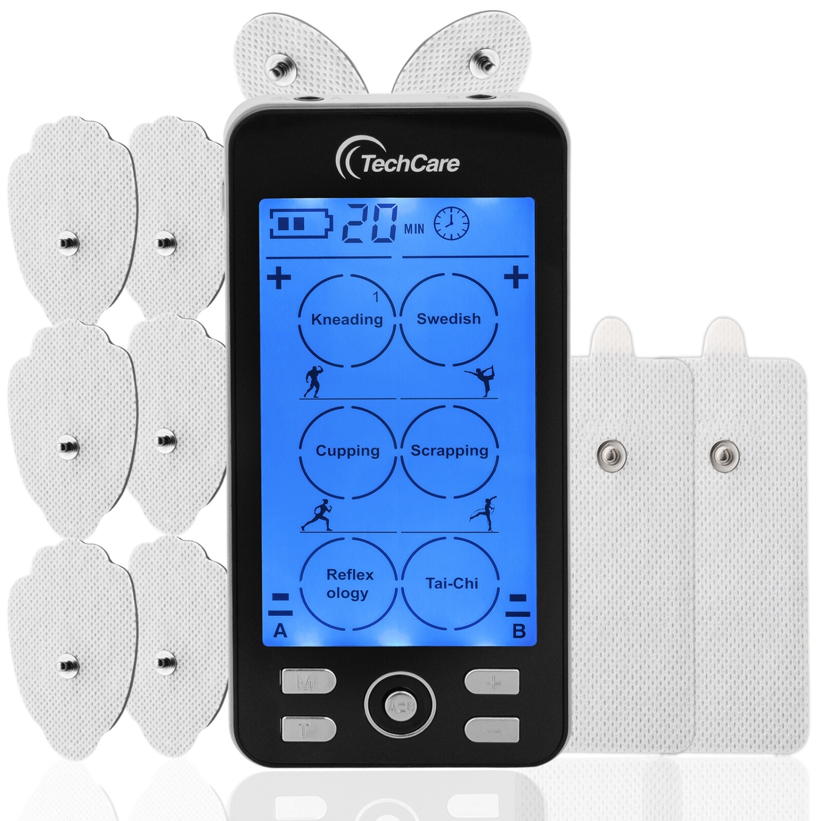 Tens Unit Muscle Stimulator Electrotherapy Device Full Body Massager 24 Modes