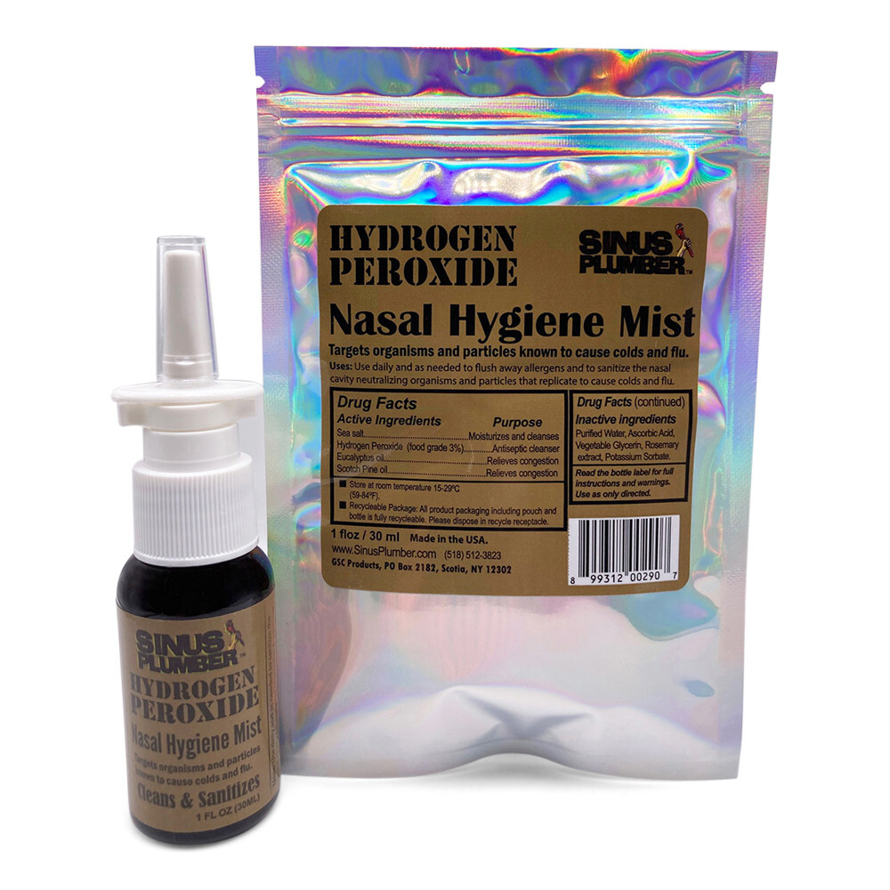 Hydrogen Peroxide Nasal Spray Blocks Airborne Viral Particles – Cold Flu Defense