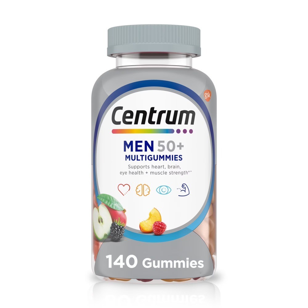 Multivitamin Gummies for Men 50 Plus with Vitamins A B C D E Assorted Fruit