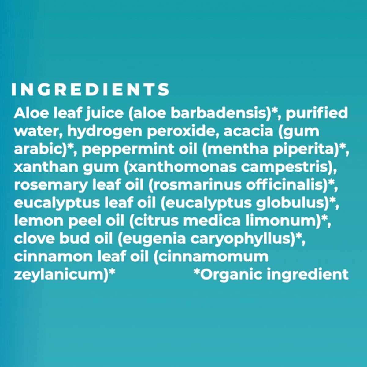 and Gluten-Free Organic Mouthwash – 16 Fluid Ounces of Fresh Peppermint
