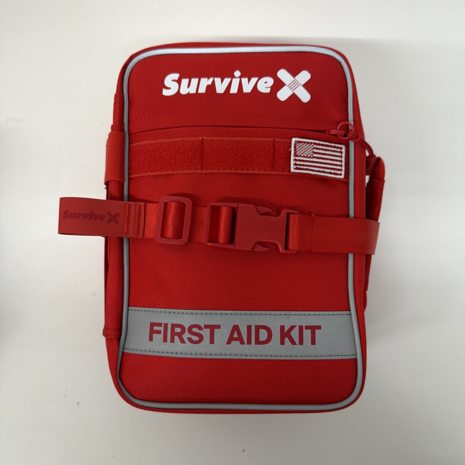 Survive X Large First Aid Kit Color Coded for Car Travel Home Camping Backpack