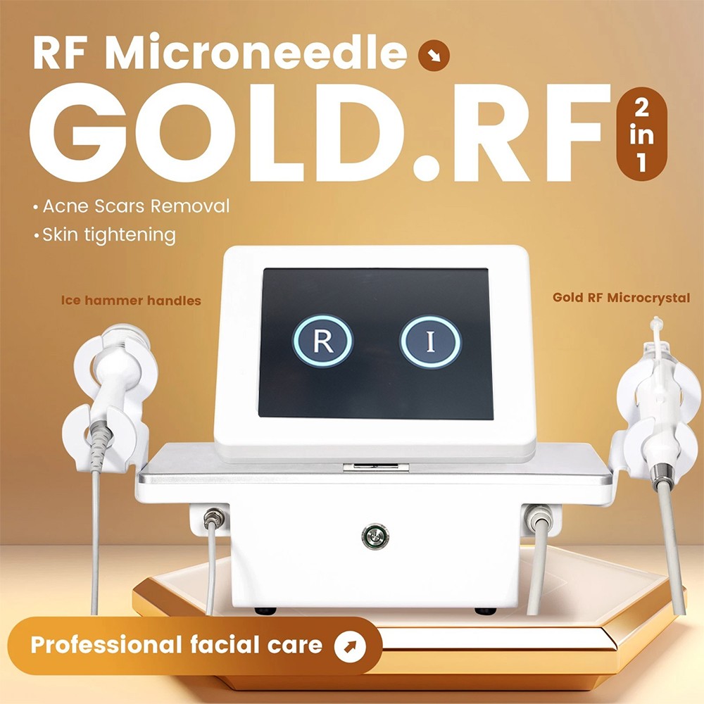 2in1 RF Micro-n-eedle Machine Cold Hammer Anti Scars Spot Wrinkle Removal Beauty