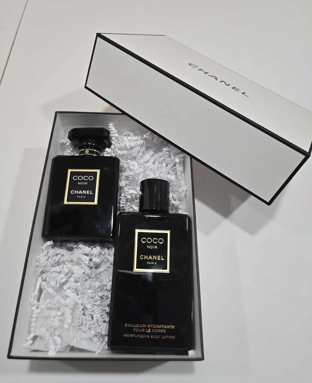 CHANEL COCO NOIR SET: Eau De Parfum 3.4OZ and Body Lotion 6.8OZ New In Box