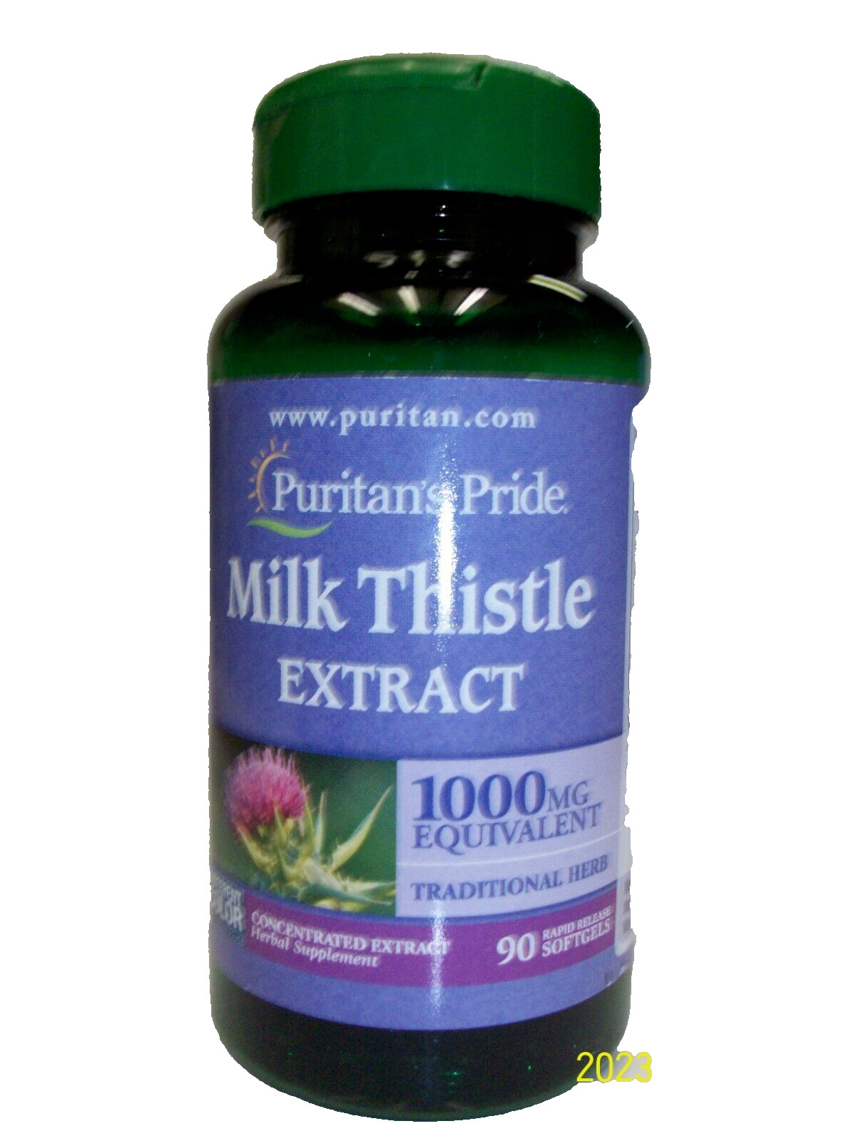 Puritan’s Pride Milk Thistle Extract 1000mg Softgel – 90 Count