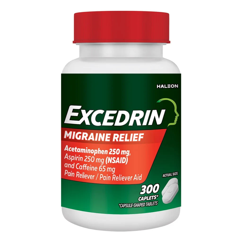 Excedrin Migraine for Migraine Relief, 300 Caplets EXP 08/2028