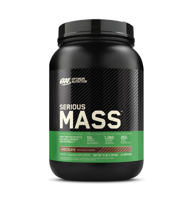 Optimum Nutrition Serious Mass Chocolate Weight Gainer Protein 3LB