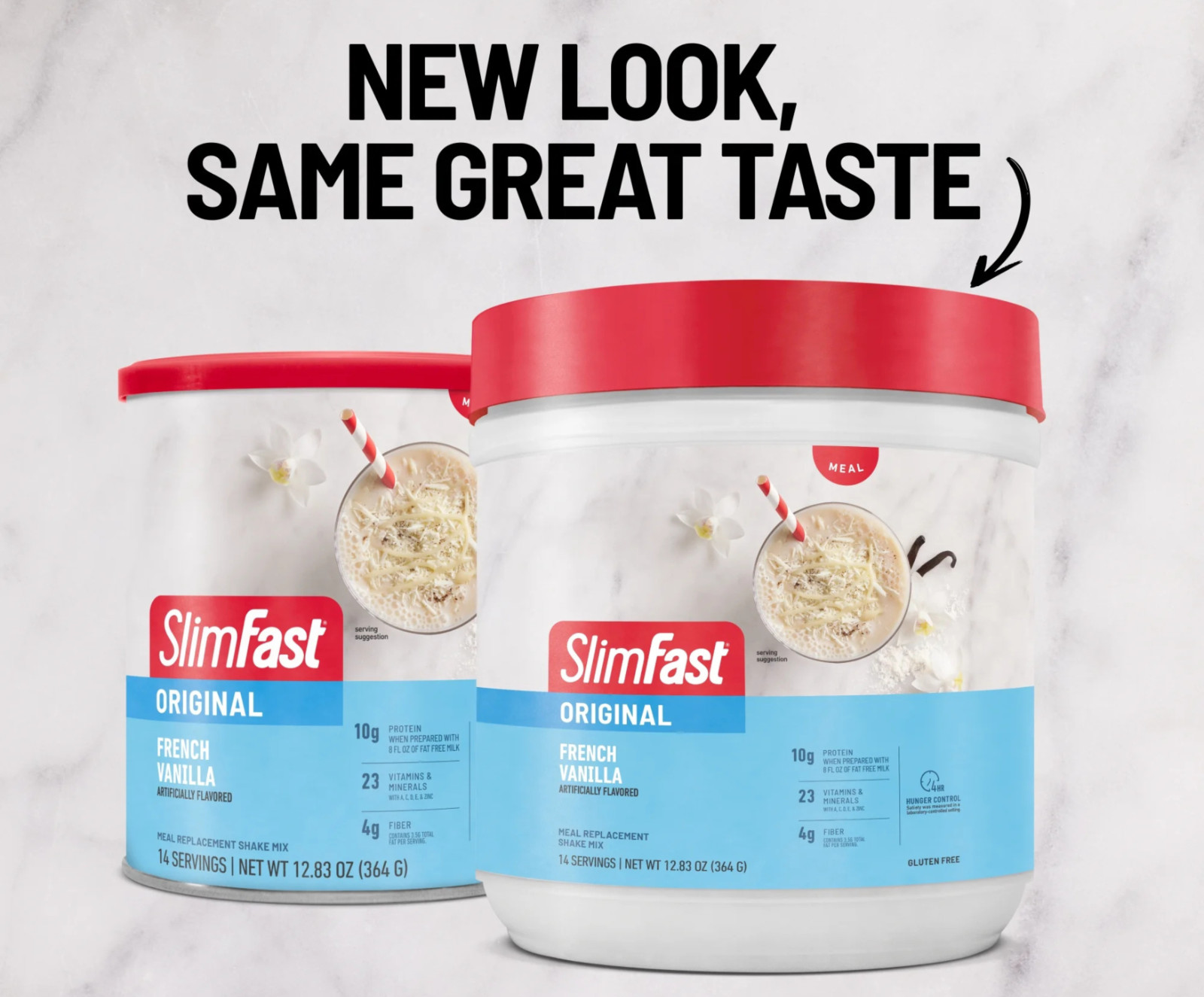 (3 PACK) SlimFast Original Meal Replacement Shake Powder, French Vanilla, 12.83