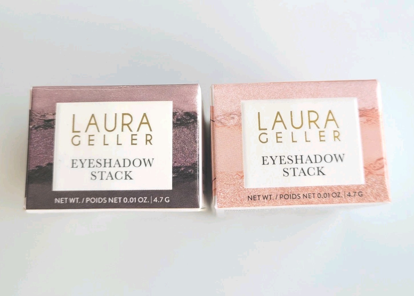 Laura Geller Discontinued Eyeshadow Stack Bundle Pretty In Plum Clean Canvas NIB